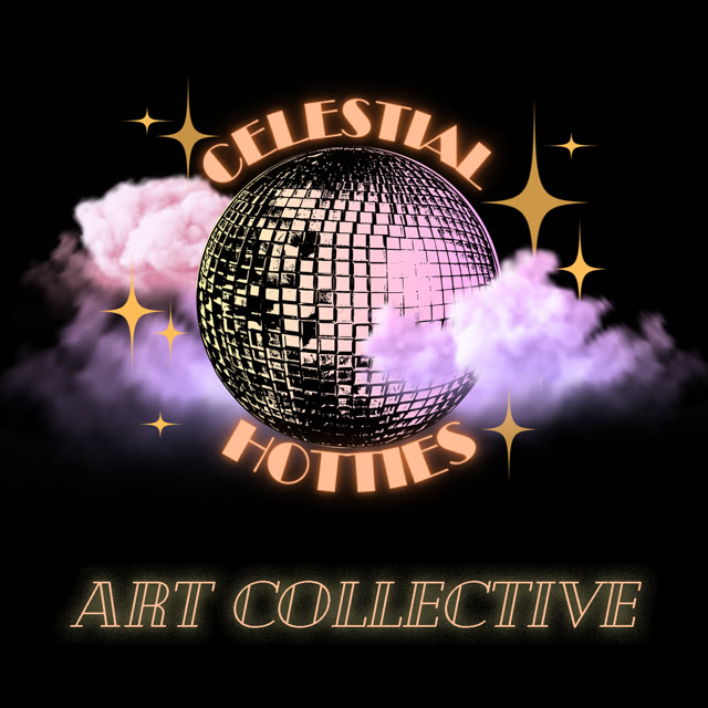 Celestial Hotties Art Collective disco ball emblem